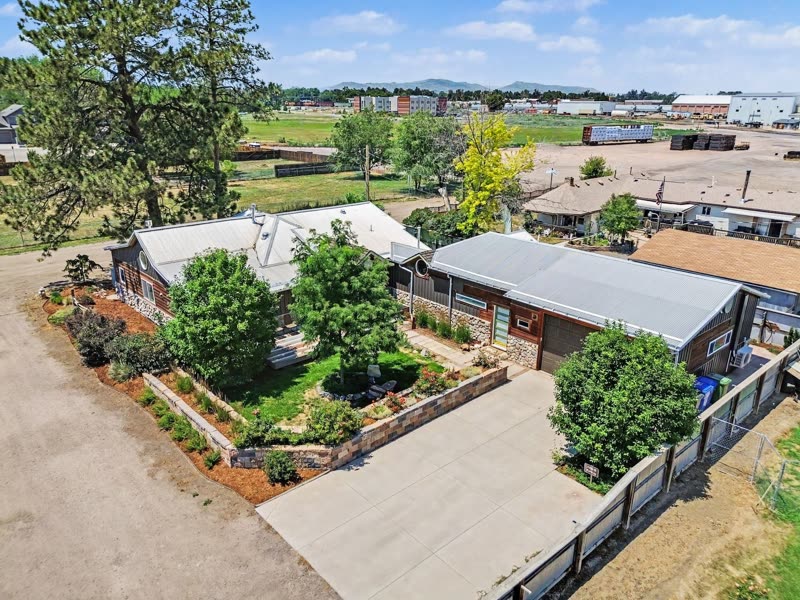 The full Sugar Mill House property from above